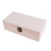 Dárková krabička dřevěná - Kovaná, světlá