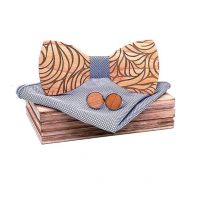 Dřevěný motýlek vlnovky - Set