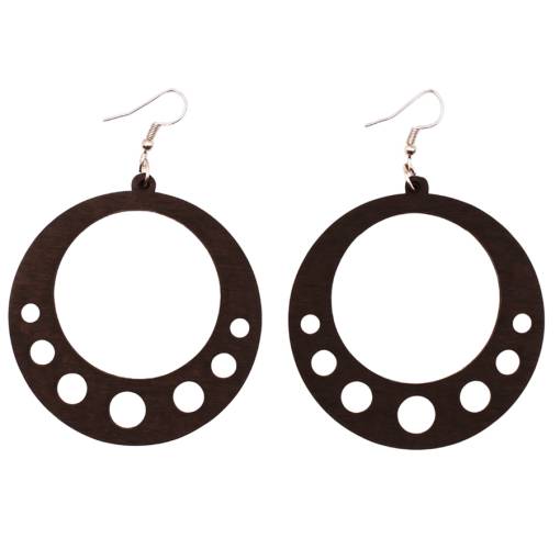 Foto - Dřevěné náušnice - Kruhy