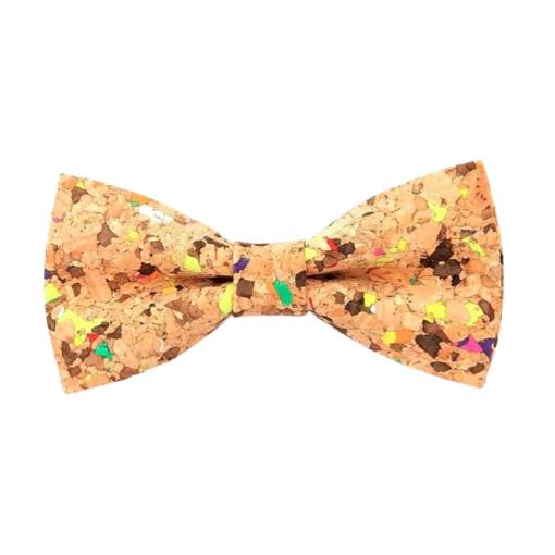 Foto - Dřevěný korkový motýlek - Barevný potisk